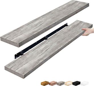 Sorbus Pack Of Two 55In Xl Floating Shelves