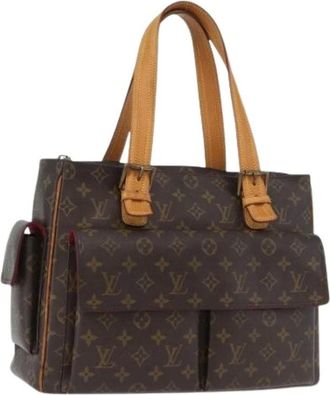 Louis Vuitton Pre-owned Handbags, female, Brown, Size: ONE SIZE Pre-owned Vintage Canvas Handbag