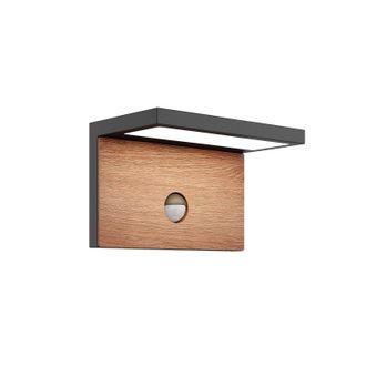 Lucande Lucande - L&aacute;mpara De Pared Exterior lignus En Negro Aluminio
