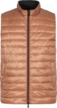 Herno Omkeerbaar Nylon Gilet - Heren - Bodywarmers - Beige - XL - Nylon - Jassen
