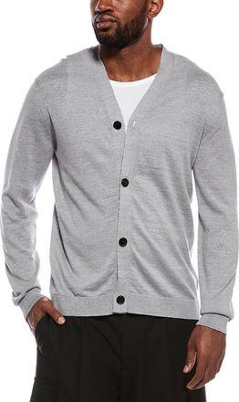 Theory Larus Corduroy Pacific Linen-Blend Cardigan