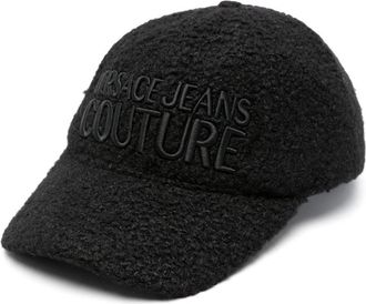 Versace Jeans Couture logo-embroidered fleece baseball cap - women - Polyester - One Size - Black