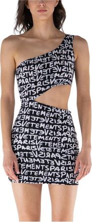 VETEMENTS Mujer, Vestidos, Negro, Talla: L