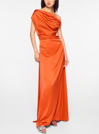 Staud Womens Phare drop-shoulder silk dress
