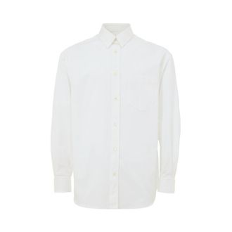 Gucci Mens Buttondown Long Sleeve Shirt - White Cotton - Size EU 46 (Mens)