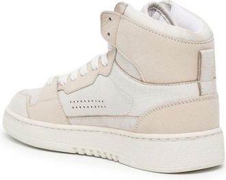 Axel Arigato Womens Dice High-Top Sneaker Beige Leather Rubber