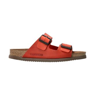 Mephisto Comfortabele Nerio Herensandaal - Heren - Sandalen - Rood - 41 EU - Schoenen