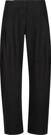 Iro Black Flowy Wide-Leg Lyocell Wide-Leg Pants