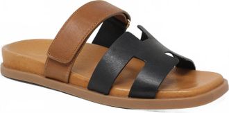 Django & Juliette Womens Nodette Sandals In Black/tan