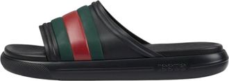 Gucci Web Slide Sandal Black Green Red 780286-J8700-1025