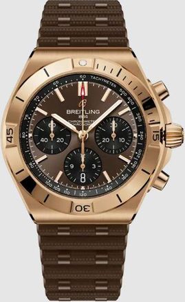 Breitling Chronomat Chronograph Automatic Chronometer Brown Dial Mens Watch RB0158101Q1S1