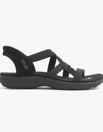 Skechers Womens Skechers 163460/BBK REGGAE SLIM - STRETCH FLEX Womens Sandals Black - Size: 4