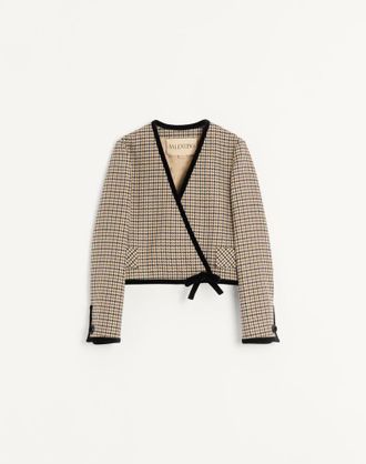 Valentino Short houndstooth jacket Wo