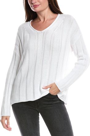 Fort&eacute; Cashmere Wide Rib Sweater