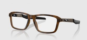 Oakley Unisex Quad Out Glasses In Satin Brown/ Tortoise