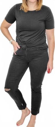 Judy Blue Mid Rise Destroyed Slim Fit Jeans In Black