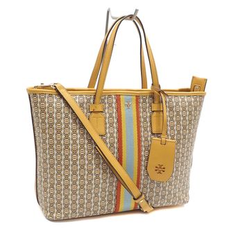 Tory Burch Yellow Pvc Tote Bag (Pre-Owned)