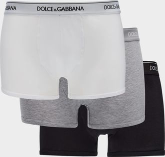 Dolce & Gabbana Men & apos;s Jersey Stretch 3-Pack Boxer Briefs