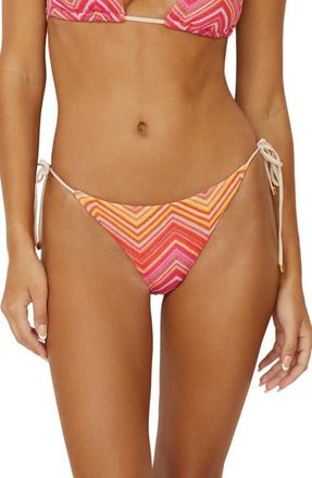 PQ Swim String Bikini Bottoms in Cayenne at Nordstrom, Size Medium