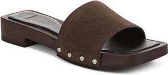 Vince Barbara Slide Sandal in Dark Mocha at Nordstrom, Size 6.5