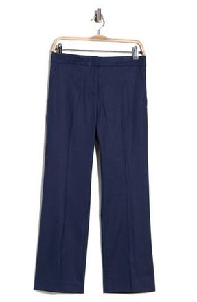 Diane Von F&uuml;rstenberg Calliope Linen Blend Pants in Classic Navy at Nordstrom Rack, Size 16