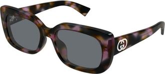 Gucci Zonnebril - unisex - Accessoires - Bruin - Maat: 55 MM