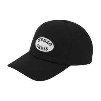 Kenzo Geborduurde Logo Cap - Heren - Petten - Zwart - ONE Size - Katoen - Accessoires