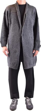 Isabel Benenato Single-Breasted Jas - Heren - Mantel - Grijs - M - Wol - Jassen