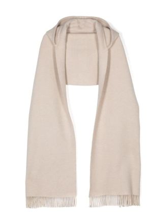 Brunello Cucinelli Wool And Cashmere Hooded Scarf