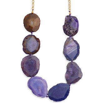 Kenneth Jay Lane Agate Necklace in Amy at Nordstrom Rack