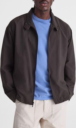 Madewell Nylon Harrington Jacket in Dark Brown at Nordstrom, Size Xx-Large