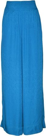 Attic and Barn Viscose Broek - Dames - Wijde Broeken - Blauw - XS - Broeken