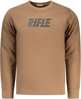 Rifle Marrone Katoenen Heren Sweater