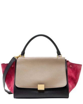 Celine Celine Tricolor Calfskin Medium Trapeze Bag (Authentic Pre-Loved)