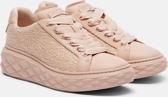Jimmy Choo London Diamond Light Maxi glitter leather sneakers