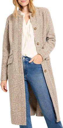 Nic+Zoe NIC+ZOE Sherpa Tweed Knit Topcoat