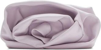 Burberry Lila leren clutch met faux-bloemdetails - Dames - Clutches - Roze - ONE Size - Leer - Tassen