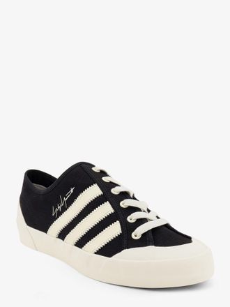 adidas Unisex Canvas Sneakers With Side Stripes Black Canvas-Rubber Trainers Canvas/rubber