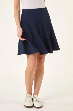 Roman Textured Skater Skirt