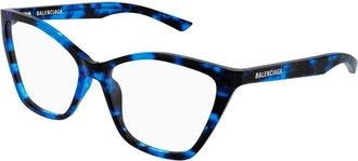 Balenciaga Bb 0405O Brillen - Dames - Brillen - Blauw - 57 MM - Accessoires