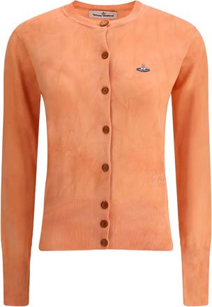 Vivienne Westwood Cardigan con decorazione Orb - Arancione