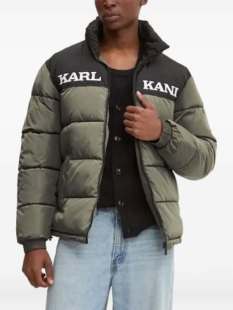 Karl Kani colour-block puffer jacket - men - Polyester - S - Green