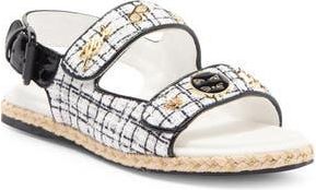 Karl Lagerfeld Charlay Slingback Sandal in White/Black at Nordstrom Rack, Size 6