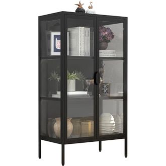 ebuy24 Ebuy24 - Vetrina in vetro vcm in piedi Vetrina vetrata con vetro di sicurezza esg Dimensioni ca. a. 110 x l. 60 x p. 35 cm Stand espositore vetri