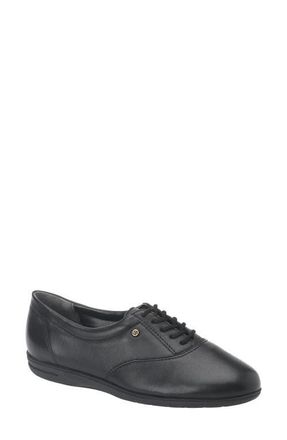 Easy Spirit Motion Sneaker in Black Leather at Nordstrom, Size 10.5
