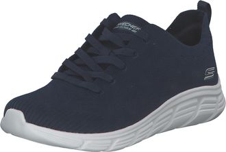 Skechers Bobs B Flex Womens Navy Knitted Trainer - Size 7 UK - Blue