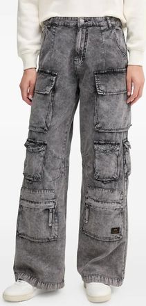 Alpha Industries Jack met cargo zak - Grijs