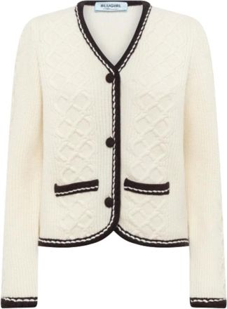 Blugirl Truien & Vesten, Dames, Wit, L, Cardigans