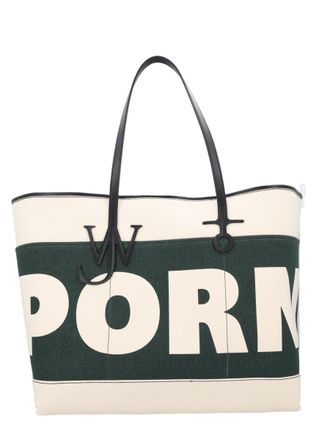 J.W.Anderson Rectangular Cotton Tote Bag with Oversized Lettering