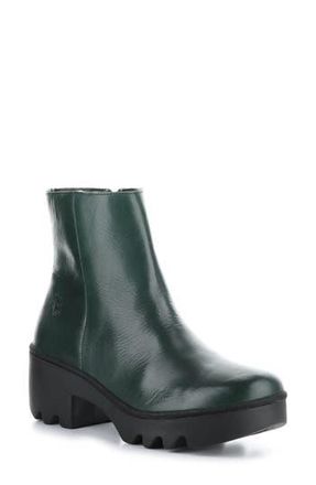 FLY London Toor Platform Bootie in Petrol Rug at Nordstrom Rack, Size 8-8.5Us / 39Eu